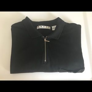 Basix 3/4 zip polo shirt.